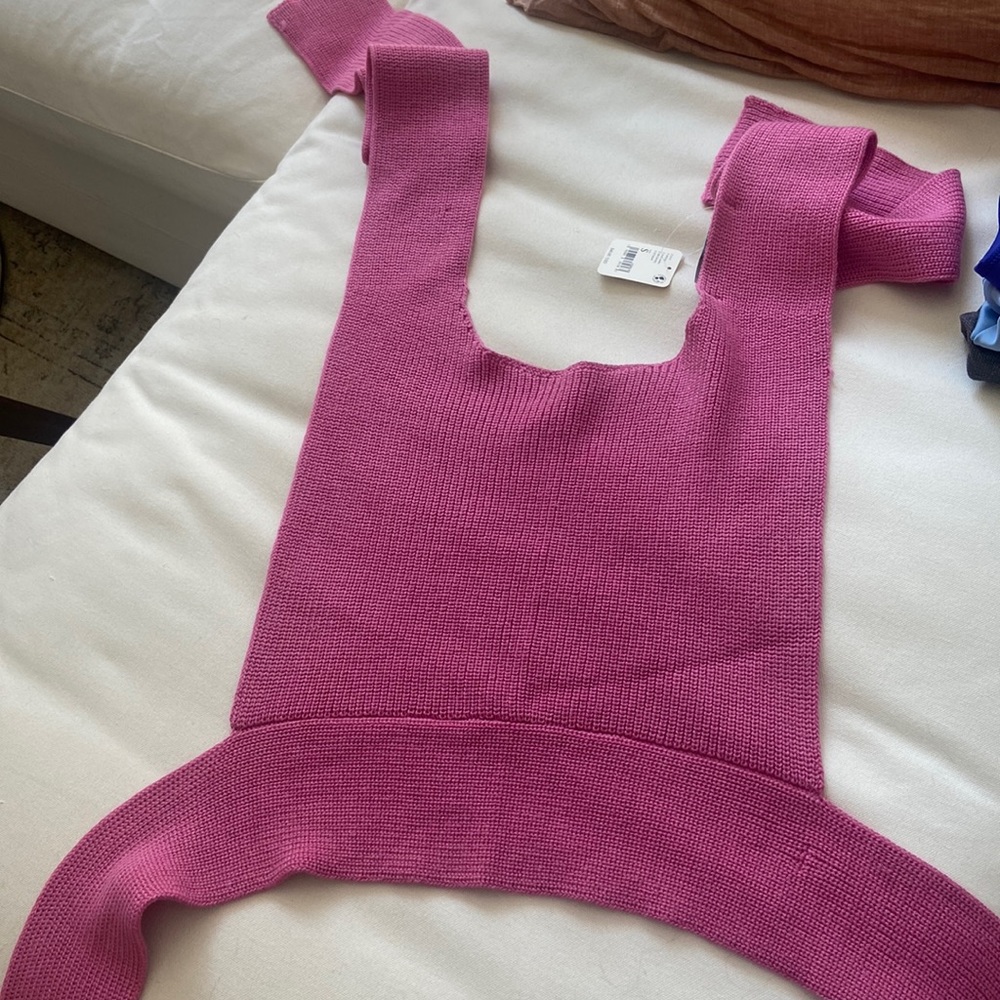 Free People Orchid Convertible Open-Back Sweater Tank